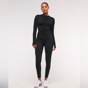 Abercrombie Black YPB studioFLEX  7/8 leggings NWT M